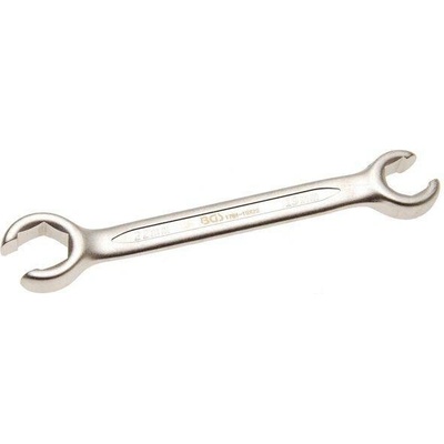 BGS technic Otevřený dvoustranný očkový klíč 19 x 22 mm na brzdová potrubí BGS 1761-19x22