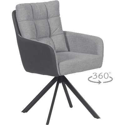 Carmen Трапезен стол sefton - сив cm (3532079_1)