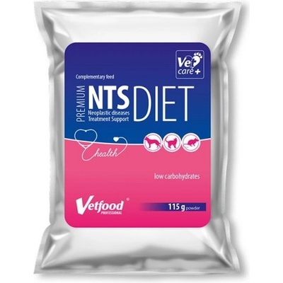 VetFood Premium NTS Diet - хранителна добавка, пауч, допълваща храненето на животни, подложени на онкологична терапия, за кучета, котки и дребни гризачи, 115 гр - Полша