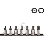 FORCE Комплект вложки с накрайник шестограм Force, 1/4", 7 броя (JN62368)