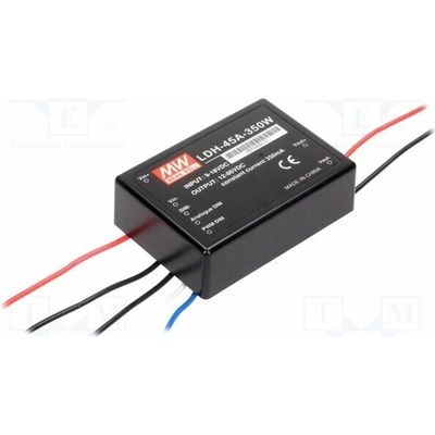 MEAN WELL LDH-45A-350W Měnič: DC/DC; 30W; Uvst: 9÷18VDC; Uvýst: 12÷86VDC; Ivst: 2,8A; vodiče