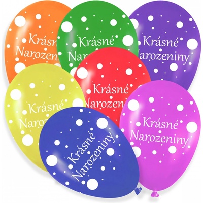 Alvarak Balónky s nápisem Krásné narozeniny