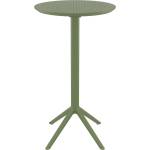 Bogdan Furniture Am Маса Бар Скай ф60/110h сгъваема маслено зелена