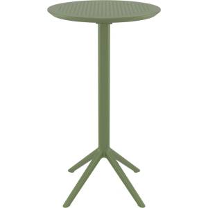 Bogdan Furniture Am Маса Бар Скай ф60/110h сгъваема маслено зелена