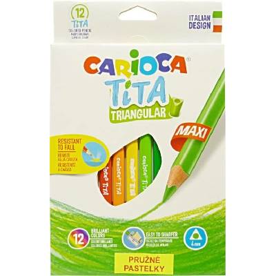 Carioca Tita trojhranné pružné 12ks Jumbo 474934