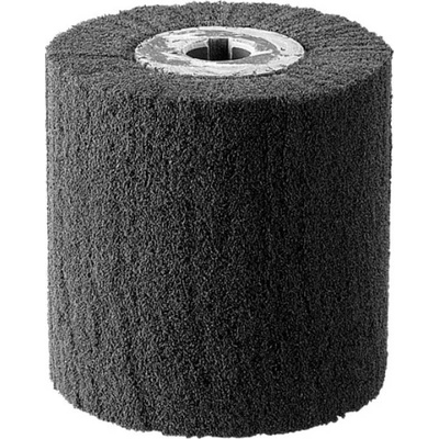 Lamelový rounový satinovací válec 100x100mm černý, jemný K180 Fein63721009018