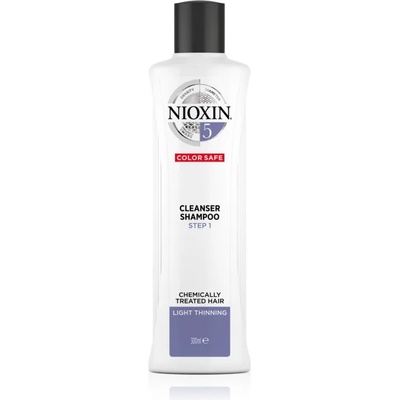 Nioxin System 5 Color Safe Cleanser Shampoo почистващ шампоан за боядисана и оредяваща коса 300ml