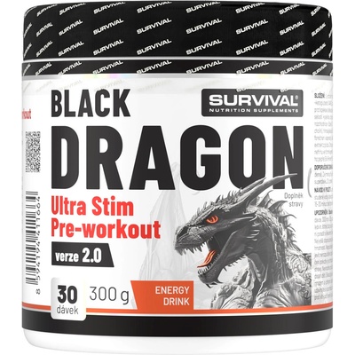Survival Black Dragon Ultra Stim Pre-workout 300 g – Zboží Mobilmania