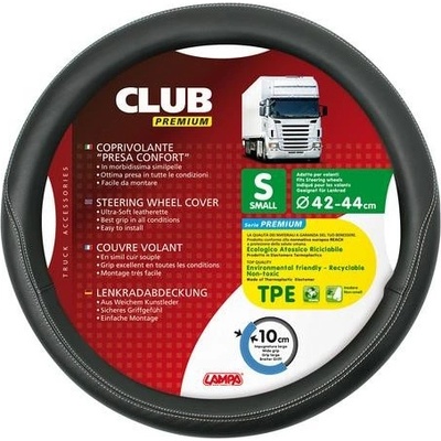 Potah volantu CLUB PREMIUM černý, 42-44cm