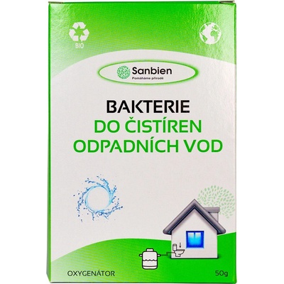 Sanbien Oxygenator bakterie do ČOV, zahradních jezírek a kompostů 50g