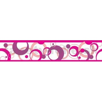 Bordúra ružovej bubliny 10,6 cm x 5 m