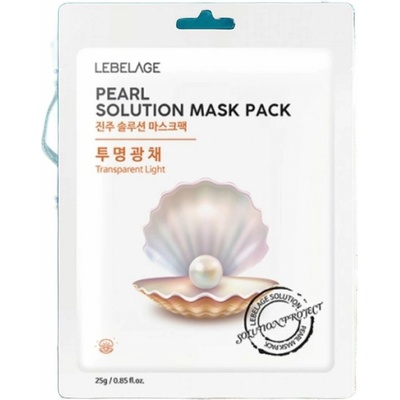 Lebelage Pearl Solution Mask textílna maska s výťažkom z perál 23 ml
