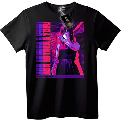 NOONEBRAND Тениска Chainsaw Man Аса Mitaka Yoru - 2XL, Black