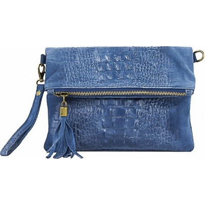 Kožená kabelka krokodíl 630 Jeans