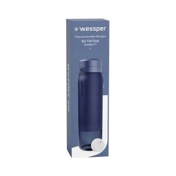 WESSPER Tritan water filtration bottle WESSPER 1000ml navy blue
