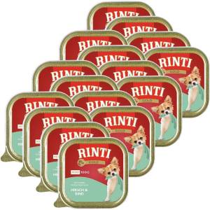 RINTI Ваничка Rinti Gold Mini Adult елен и говеждо 16 x 100 г