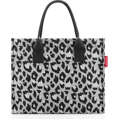 Reisenthel Daily Shopper чанта, сива, с принт леопард (DN7080)