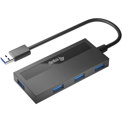 Equip 128956 интерфейсен хъб USB 3.2 Gen 1 (3.1 Gen 1) Type-A 5000 Мбит/с Черен (128956) (128956)