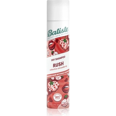Batiste Rush suchý šampon pro všechny typy vlasů jahodový 200 ml