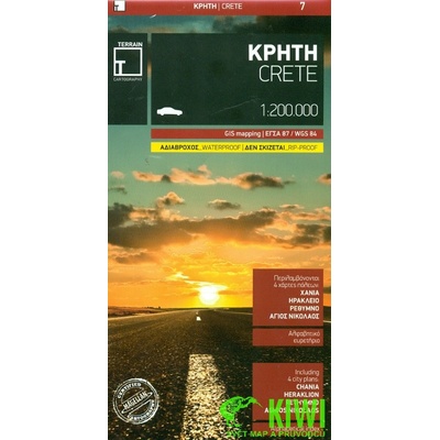 mapa Crete 1:200 t voděodolná