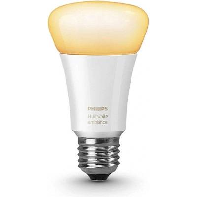 Philips Hue White Ambiance 9.5W E27 - единична лампа E27 с нюанси на бяло 2200-6500K за безжично управляемо осветление за iOS и Android устройства