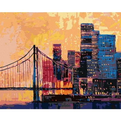 Zuty Malování podle čísel POHLED NA ČÁST SAN FRANCISCA