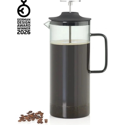 AdHoc French Press Ad Hoc IMPACT tmavé sklo/nerez 1000 ml