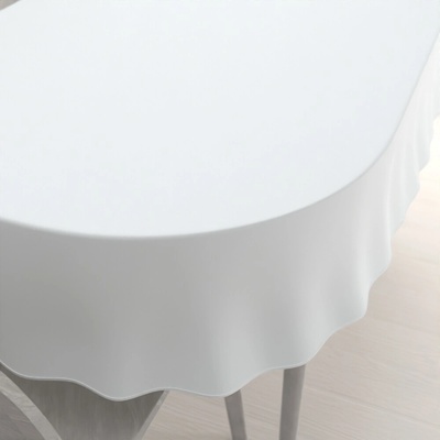 Biante Teflónový oválny obrus TF-027 Biely bez vzoru 100x140cm