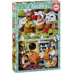 Educa Пъзел Educa от 2 x 20 части - Горски приказки (EDU19686) - baby