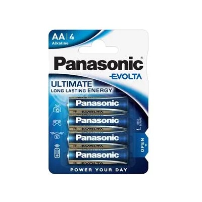 Panasonic Батерия, молив AA, 4 броя, PANASONIC "Evolta" LR6EGE-4BP/LR6EGE/4BP (LR6EGE-4BP/LR6EGE/4BP)