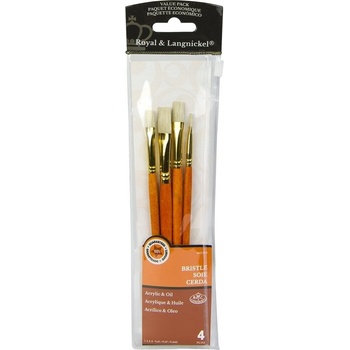 Royal & Langnickel RSET-9118 Комплект плоски четки 4 бр (RSET-9118)