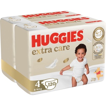 Huggies 2x Extra Care 4 8-14 kg 120 ks