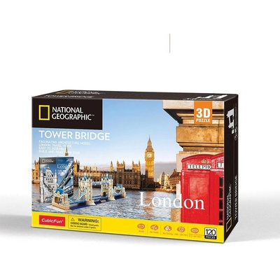 CubicFun 3D Пъзел TOWER BRIDGE NATIONAL GEOGRAPHIC (1004427F)