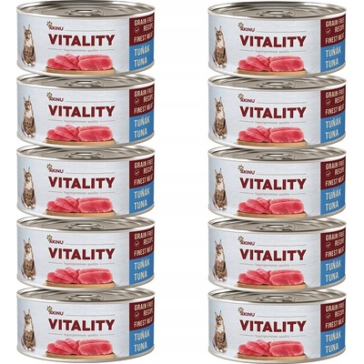 Akinu VITALITY Tuniak & krevety pre mačky 10 x 70 g