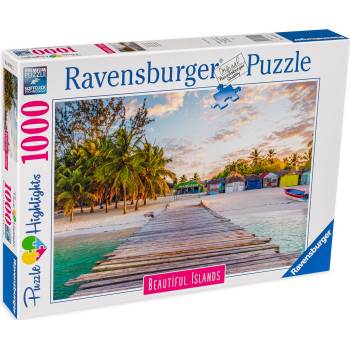 Ravensburger Пъзел Ravensburger от 1000 части - Почивка на Карибите (16912)