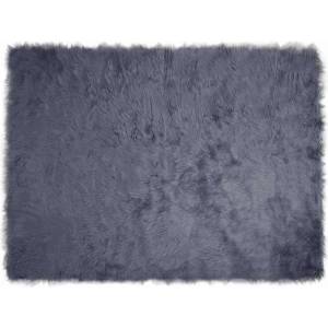 vidaXL Изкуствена овча килим TAFALLA Антрацит 160 x 230 cm Полиестер (42021594)