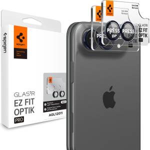 Spigen Стъклен протектор за камера Spigen - (2 бр. ) Optik. tR EZ Fit Pro Camera Glass (AGL12011) - iPhone Duo - Тъмносин