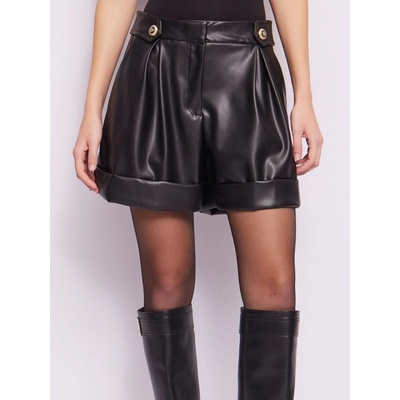 Gaudi Leatherette kraťasy Black Černá