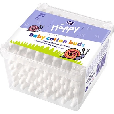 Bella Happy Baby 100% prírodná bavlna Vatové tyčinky 56 ks