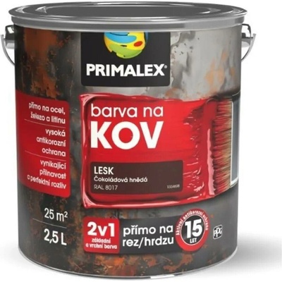 Primalex 2v1 Barva na kov, 9005 černá 2,5 L