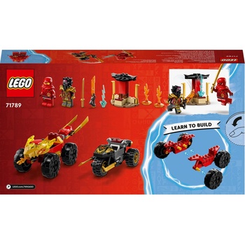 LEGO® NINJAGO® 71789 Bitva auta a motocyklu mezi Kai a Ras