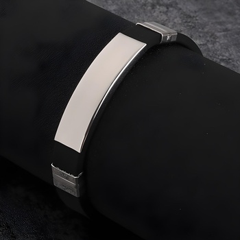 HARAHU Силиконова гривна - Черна kp22755 (22755)