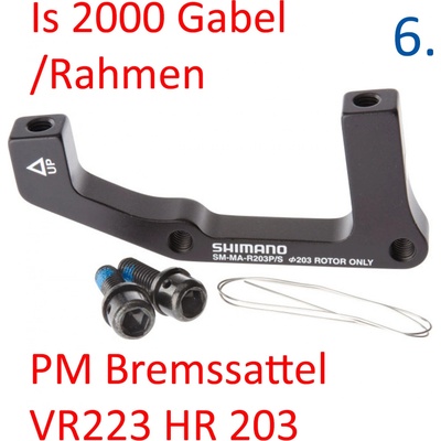 Shimano adaptér Manitou 203 mm