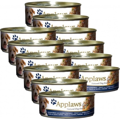 Applaws Adult dog kuřecí losos a zelenina 12 x 156 g