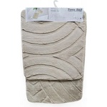  ПОСТЕЛКИ ЗА БАНЯ ФИИЛ 3D СИВ 45x50см + 45x70см СЕТ 2ЧАСТИ (2361032-045х050/070)