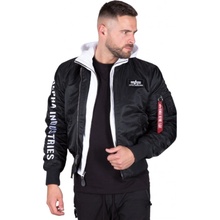 Alpha Industries zimná bunda MA-1 D-Tec SE black/white čierna