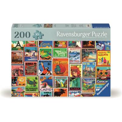 Ravensburger - Puzzle Stamps from different parts of the world XXL - 200 piese