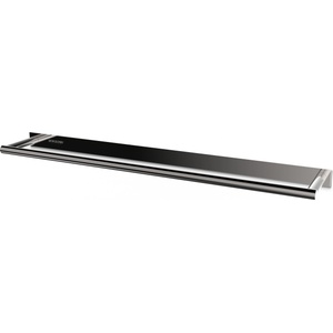 DECOR WALTHER Закачалка на релса за кърпи Mikado Frame с PVD покритие 46 см черен хром (0523958)