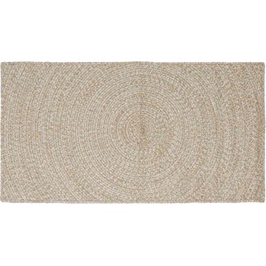 vidaXL Килим за площ Естествено и бяло 80 x 150 cm юта (42010597)