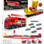 Armtoys ДЕТСКИ КАМИОН ТИР С КАТАПУЛТ, РАМПА 150 СМ И 6 КОЛИ В КУТИЯ